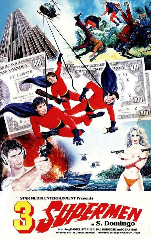 Постер Три супермена в Санто-Доминго