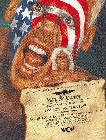 Постер WCW-NWA Мощный американский удар
