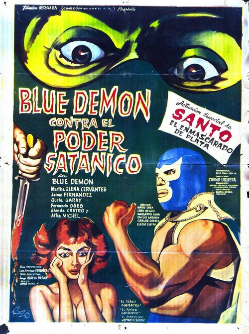 Постер Blue Demon vs. el poder satánico