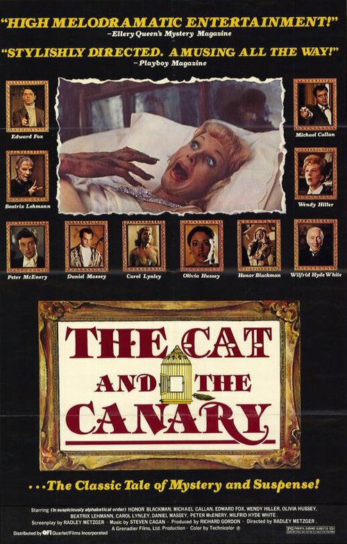 Постер Кот и канарейка