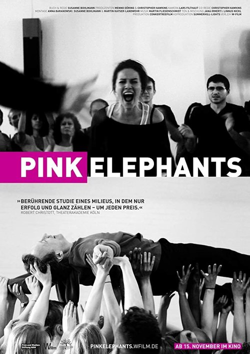 Постер Розовые слоны