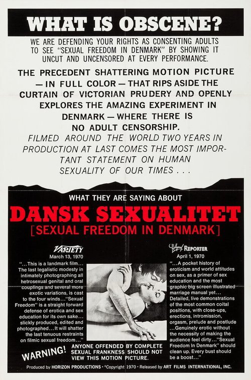 Постер Сексуальная свобода в Дании