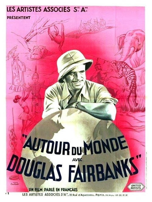 Постер Вокруг света с Дугласом Фэрбенксом
