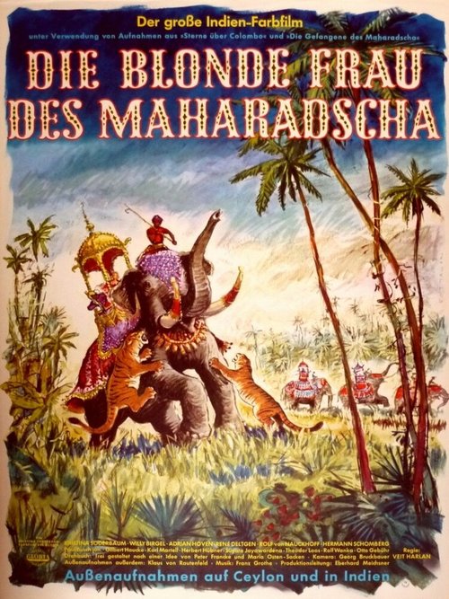 Постер Белокурая жена махараджи