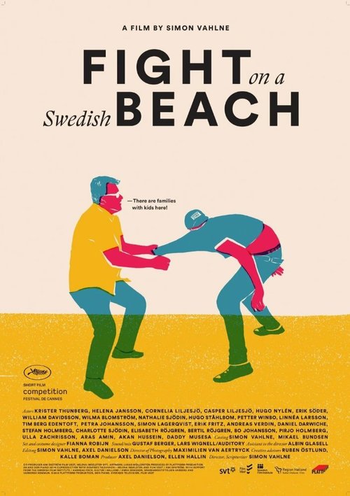 Постер Бой на шведском пляже