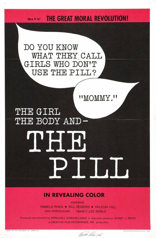 Постер Девушка, тело и таблетка