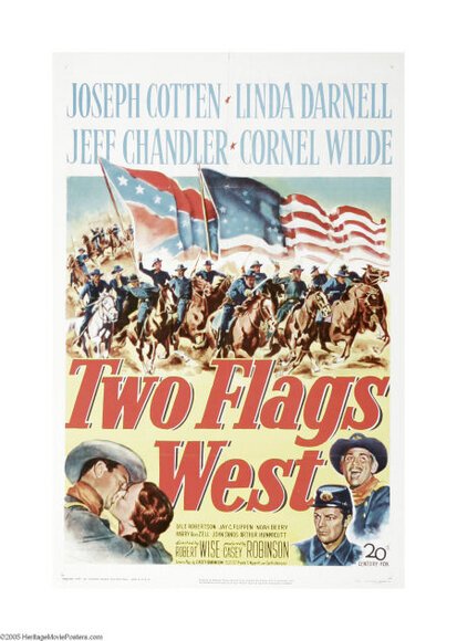 Постер Два флага Запада