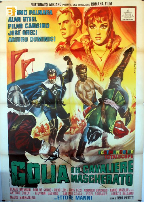 Постер Голиаф и рыцарь в маске