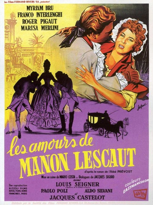 Постер Любовные истории Манон Леско