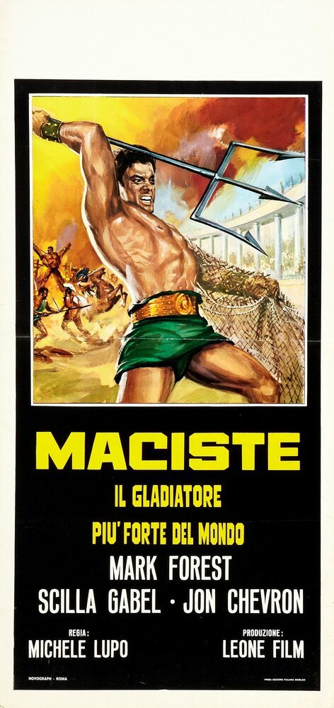 Постер Мацист, самый сильный гладиатор в мире