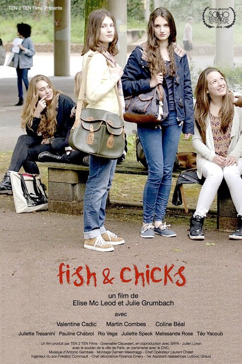 Постер Рыбка и цыплята