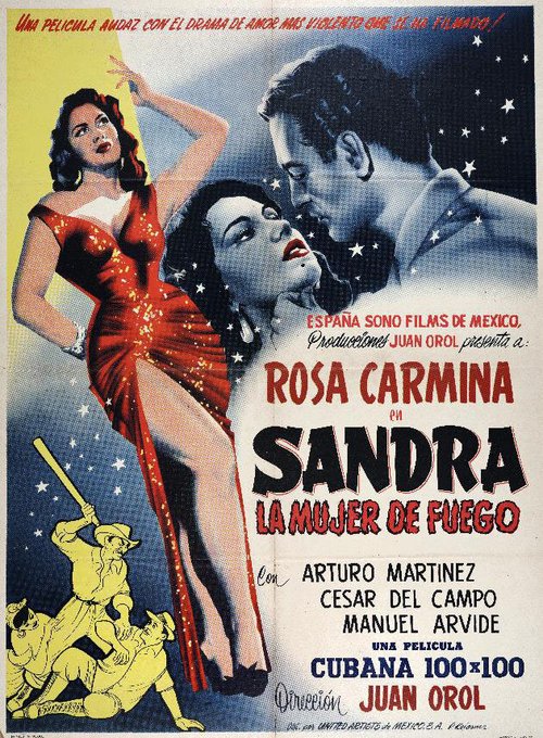 Постер Сандра, огненная женщина