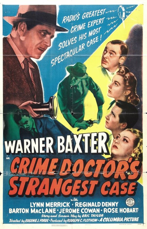 Постер The Crime Doctor's Strangest Case