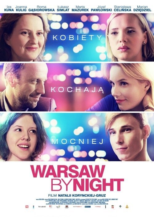 Постер Варшава ночью