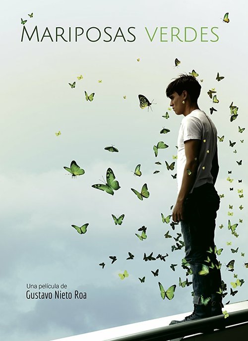 Постер Зеленые бабочки