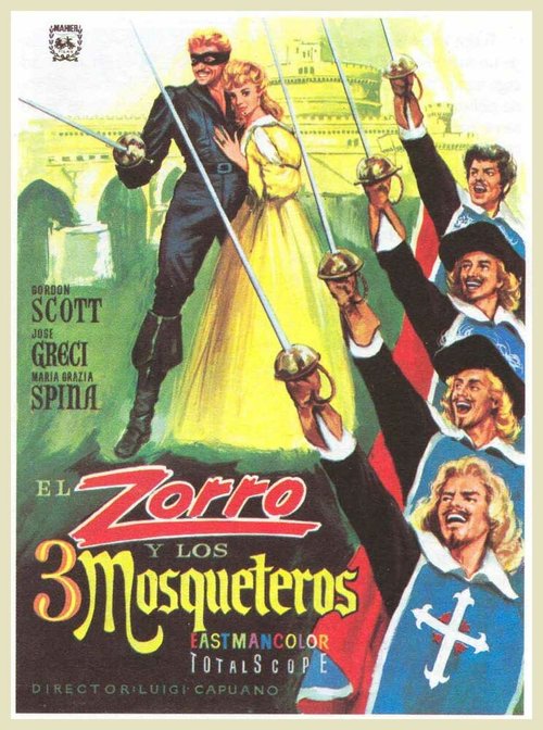 Постер Зорро и три мушкетера