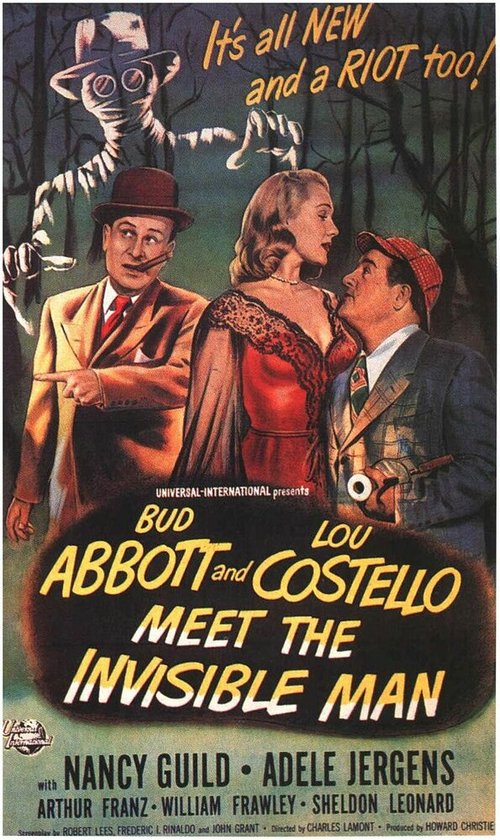Постер Эббот и Костелло встречают человека-невидимку