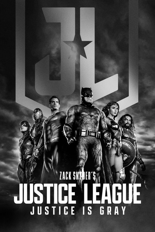 Постер Лига справедливости Зака Снайдера: Черно-белая версия