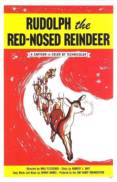 Постер Рудольф, олененок с красным носом