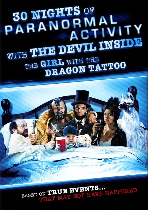 Постер 30 ночей паранормального явления с одержимой девушкой с татуировкой дракона