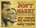 Постер Don't Marry