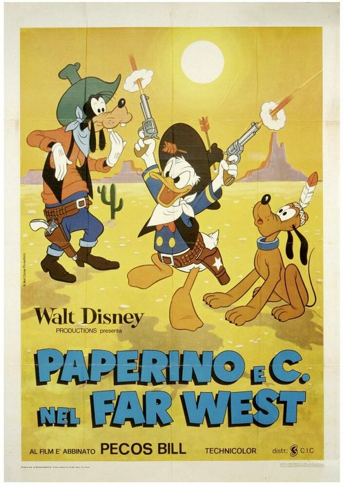 Постер Donald Duck Goes West