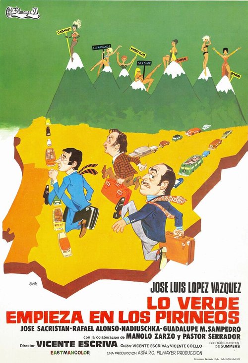 Постер «Клубничка» появляется на Пиренеях