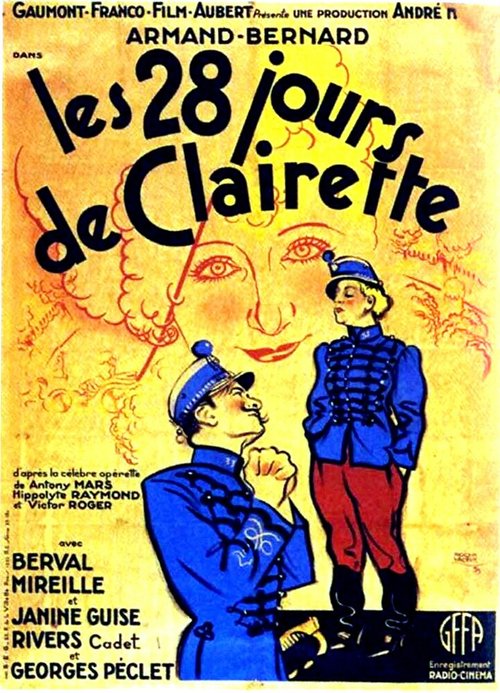 Постер Les vingt-huit jours de Clairette