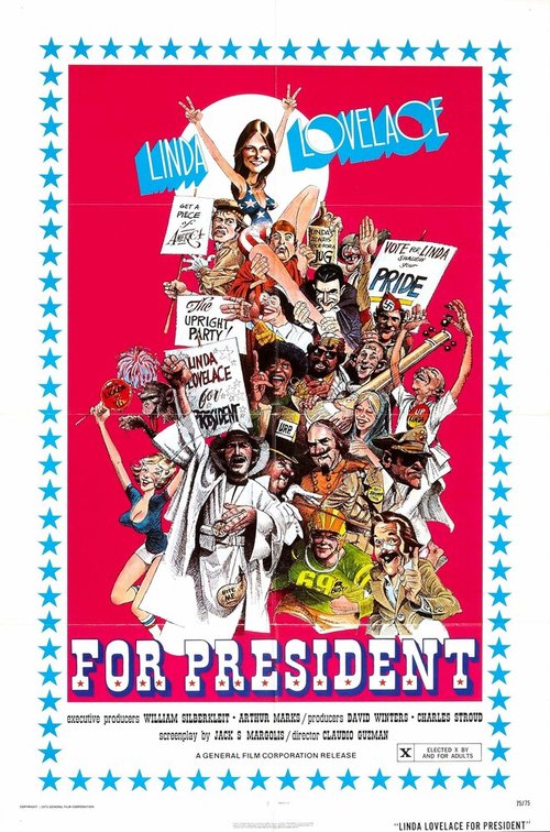 Постер Линду Лавлейс в президенты