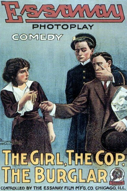 Постер The Girl, the Cop, the Burglar