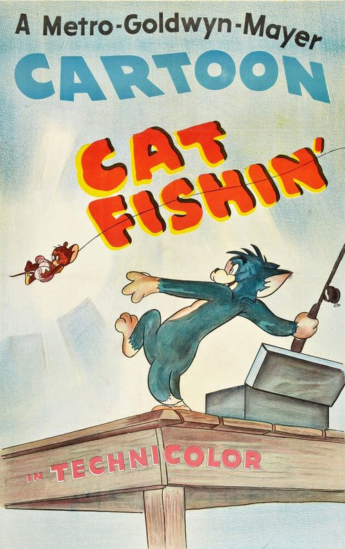 Постер Том и Джерри на рыбалке