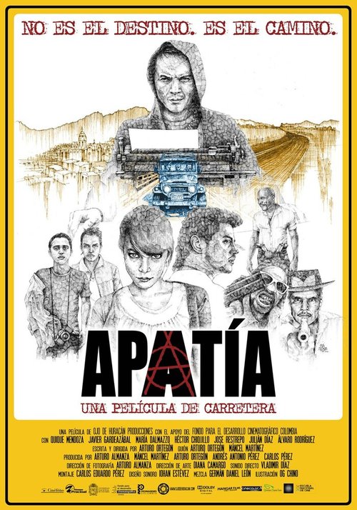 Постер Apatía, una película de carretera