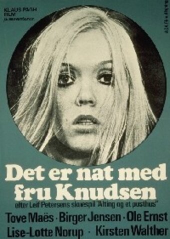 Постер Det er nat med fru Knudsen